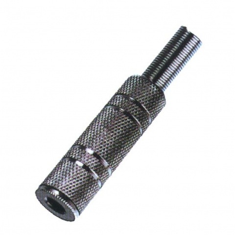 GNIAZDO JACK 2,5mm ster. metal-kabel 