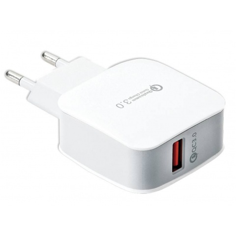 Ładowarka sieciowa USB Quick QC 3A biała LAD12B 