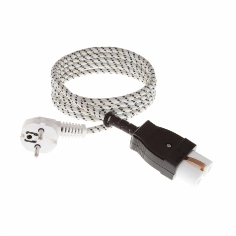 Przewód 3*0,75mm 1,8m bawełna nasadka prodziż EK27