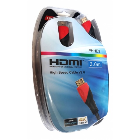 Przewód HDMI-HDMI LINEAR PHHE3: HQ V2.0 - 3,0m 