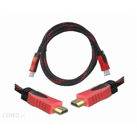 Przewód HDMI- HDMI V1.4 5,0m HD72 blister czerwony 