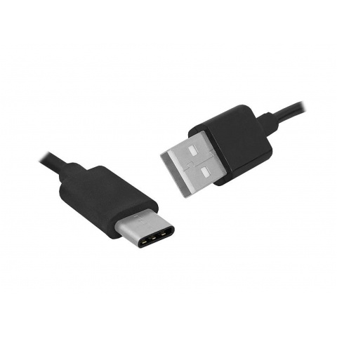 PRZEWÓD USB A-wtyk/wtyk C 1,0m czarny 